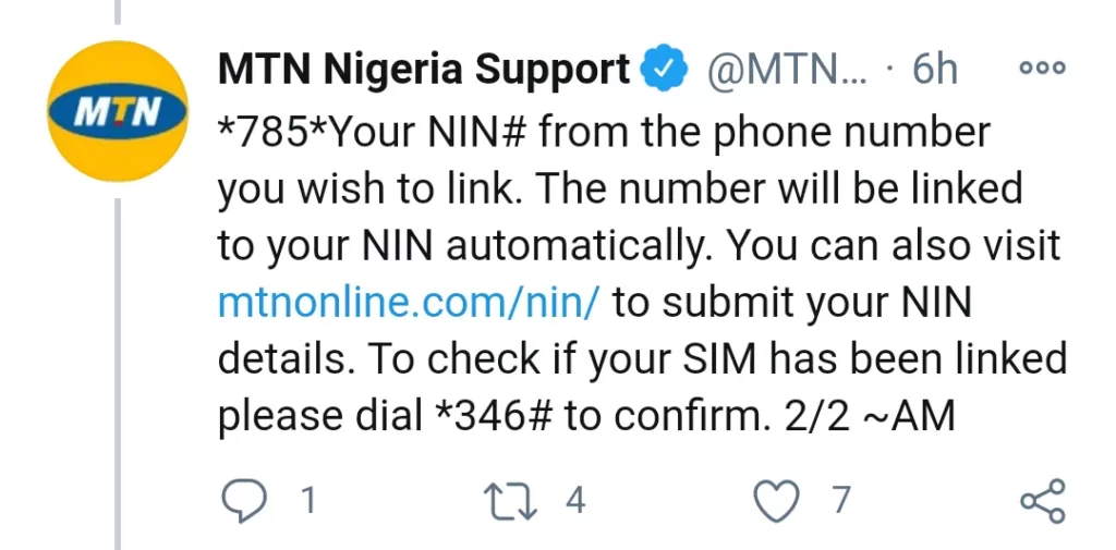 NIN SIM LINKING